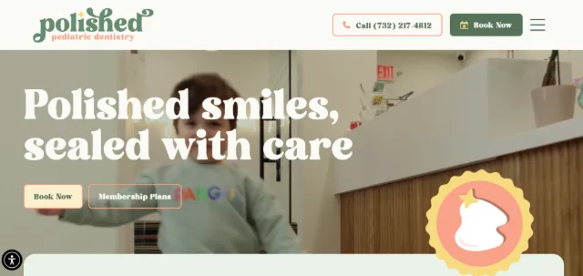 Polished Pediatric Dentistry website